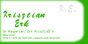 krisztian erk business card
